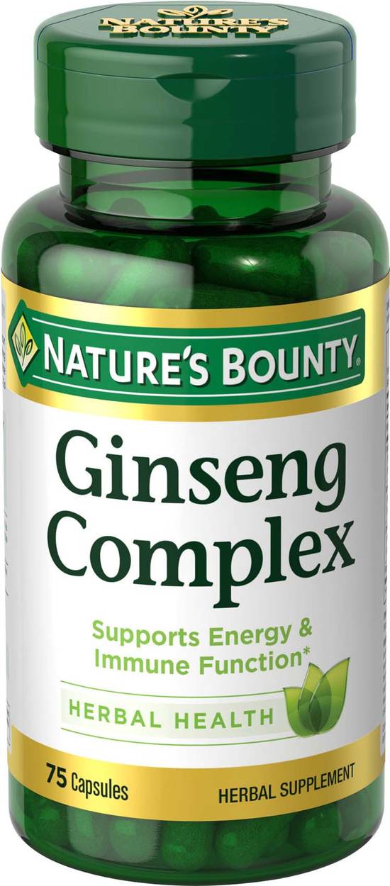 Order Nature's Bounty Ginseng Complex Caplets (75 ct) food online from Rite Aid store, Palm Desert on bringmethat.com