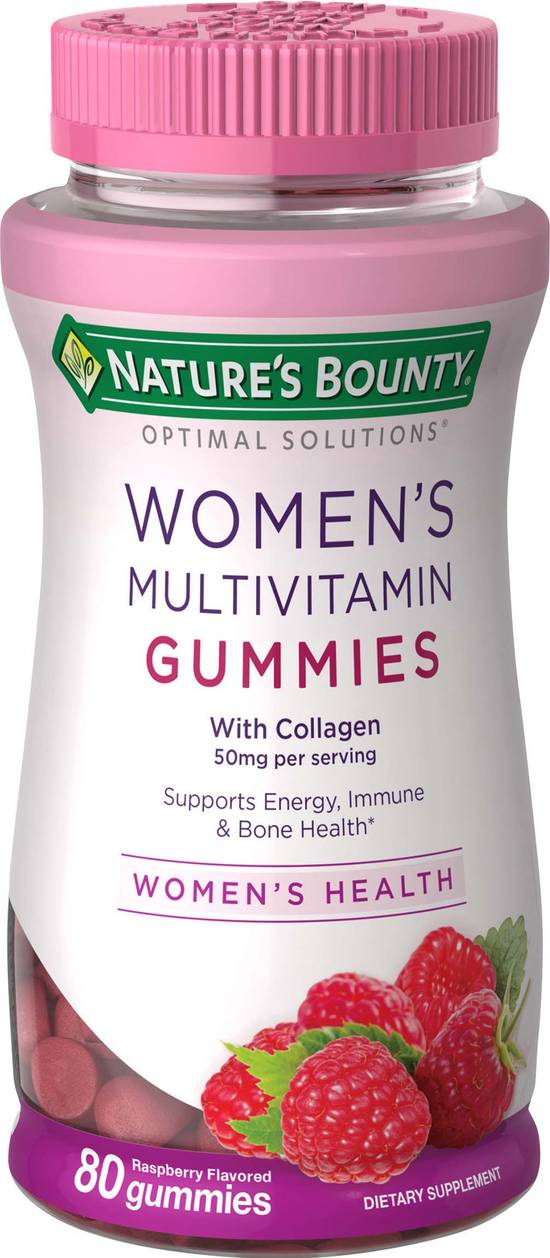 Order Nature's Bounty Optimal Solutions Women's Multivitamin Gummies (80 ct) food online from Rite Aid store, Palm Desert on bringmethat.com