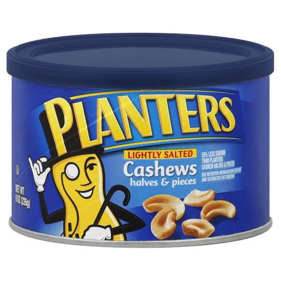 Order Planters Lightly Salted Cashews Halves & Pieces (8 oz) food online from Rite Aid store, Eugene on bringmethat.com
