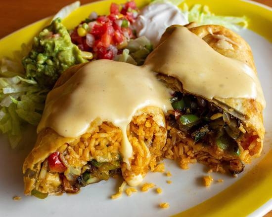 Order Chimichanga food online from Mi Lindo Cancun Grill store, Annapolis on bringmethat.com