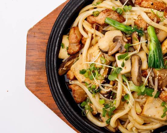 Order Sizzling Spicy Chicken Udon food online from Kabuki Japanese Restaurant - Tempe store, Tempe on bringmethat.com