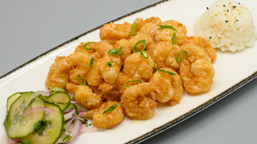 Order Spicy Crispy Shrimp food online from Mitchell's Fish Market store, Louisville on bringmethat.com