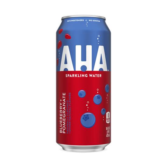 Order AHA Sparkling Blueberry Pomegranate Flavored Water, 16 OZ food online from Cvs store, SANTA PAULA on bringmethat.com