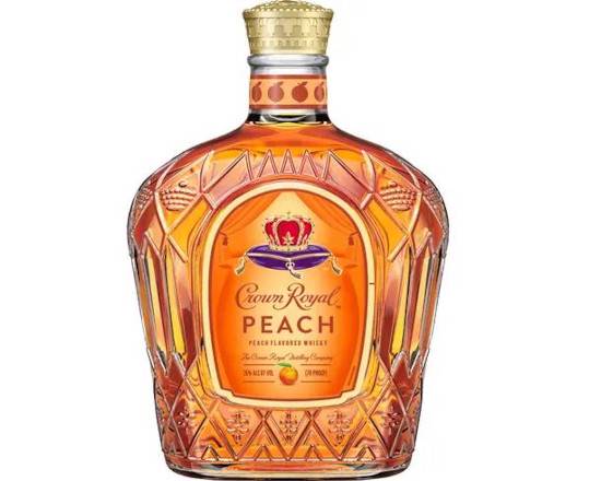Order Crown Royal Peach whiskey, 750ml (35.00% ABV) food online from VALU DISCOUNT LIQUOR #1 store, Houston on bringmethat.com