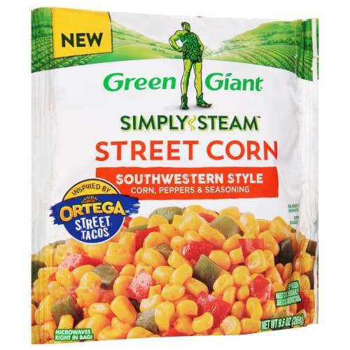 Order Green Giant · Simply Steam Southwestern Style Street Corn (9.5 oz) food online from Albertsons Express store, Alexandria on bringmethat.com