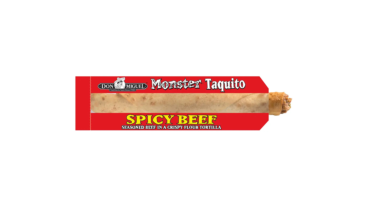Order Monster Taquito Beef food online from Extramile store, San Bernardino on bringmethat.com