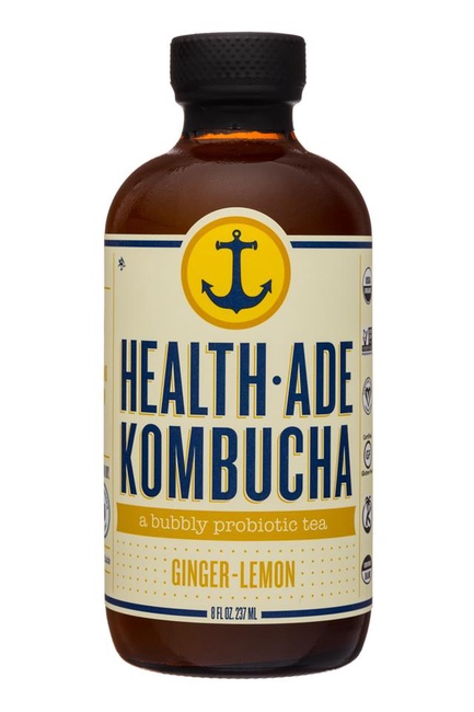 Order Health-Ade Kombucha (Ginger Lemon) food online from Playa Bowls store, New York on bringmethat.com