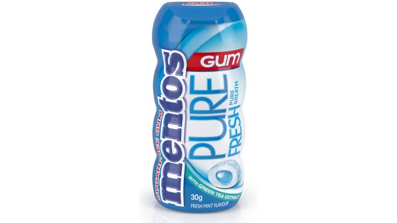 Order Mentos Pure Fresh Chewing Gum, Fresh Mint, Sugar Free food online from Trumbull Mobil store, Trumbull on bringmethat.com