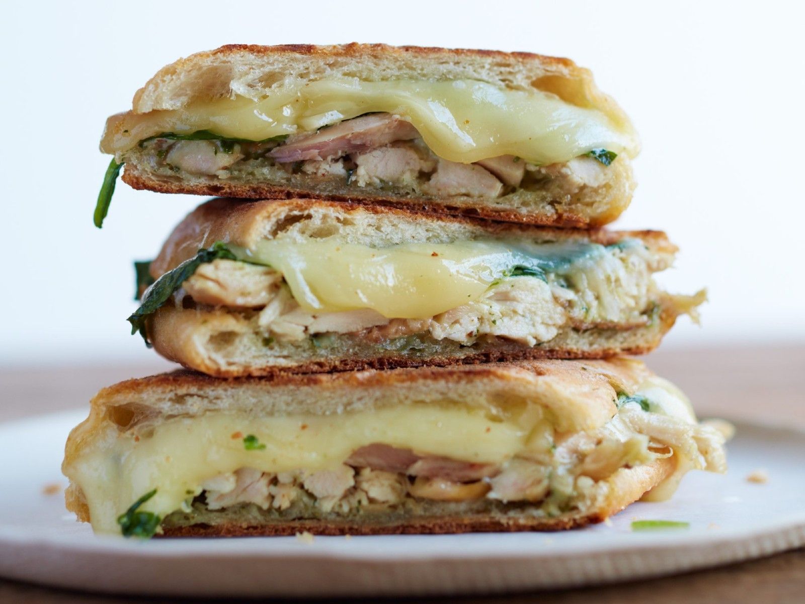 Order Pesto Chicken Panini food online from Cafe At Pharr store, Dunwoody on bringmethat.com