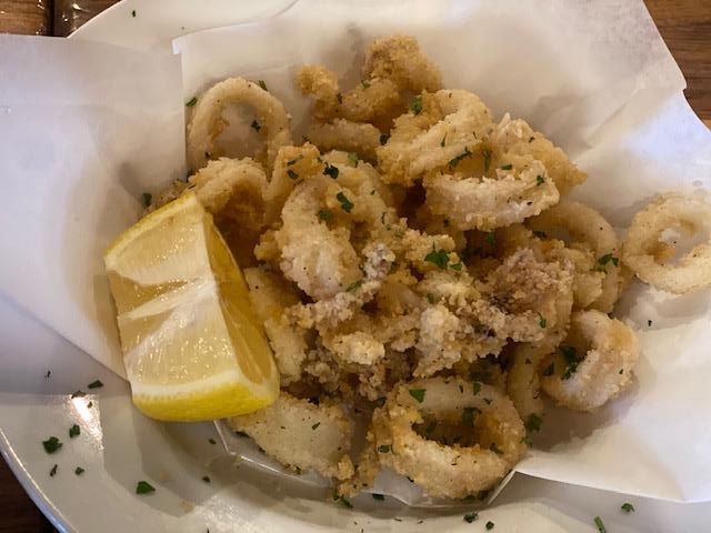 Order Crispy Calamari food online from Rosti Tuscan Kitchen store, Santa Monica on bringmethat.com