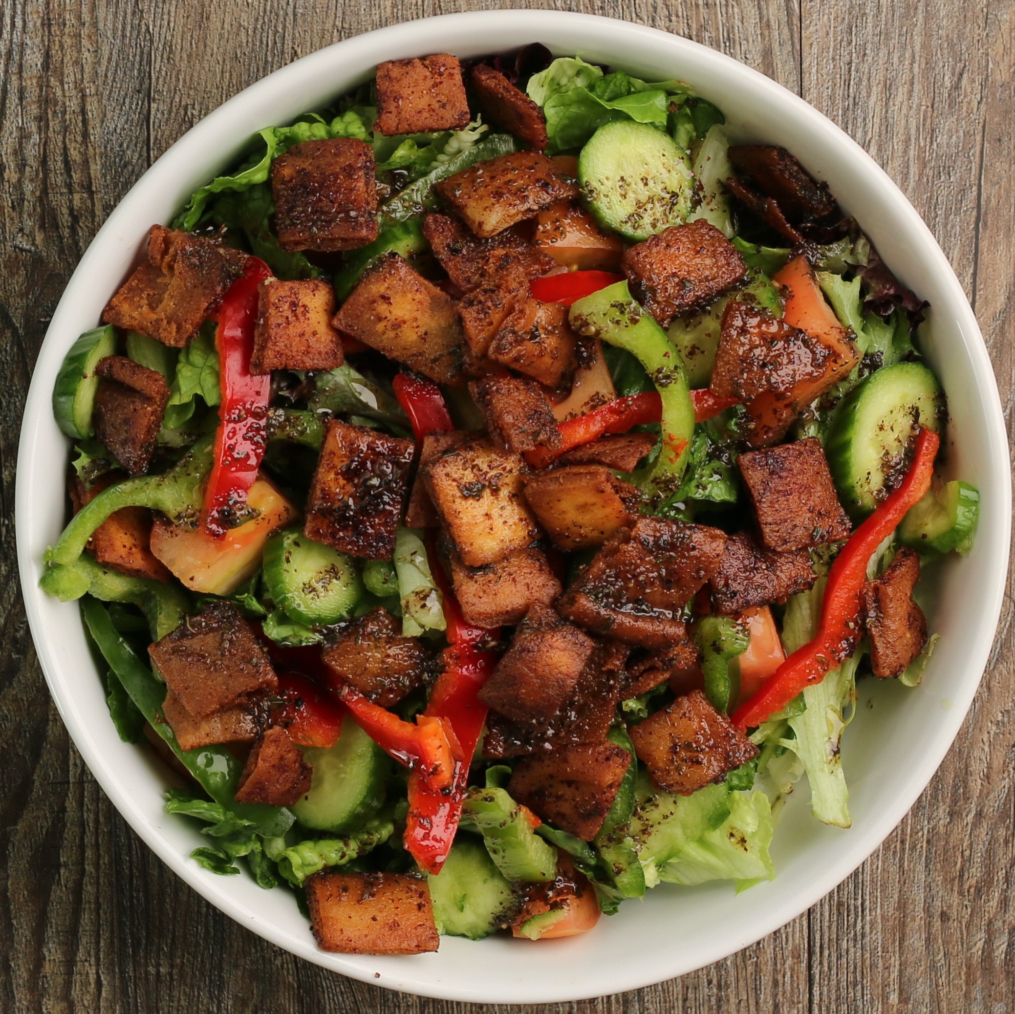 Order Fattoush Salad food online from Flame and Skewers store, Bakersfield on bringmethat.com