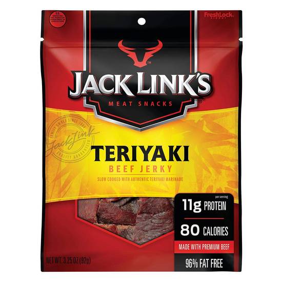 Order Jack Link's Beef Jerky Teriyaki food online from Deerings Market store, Traverse City on bringmethat.com