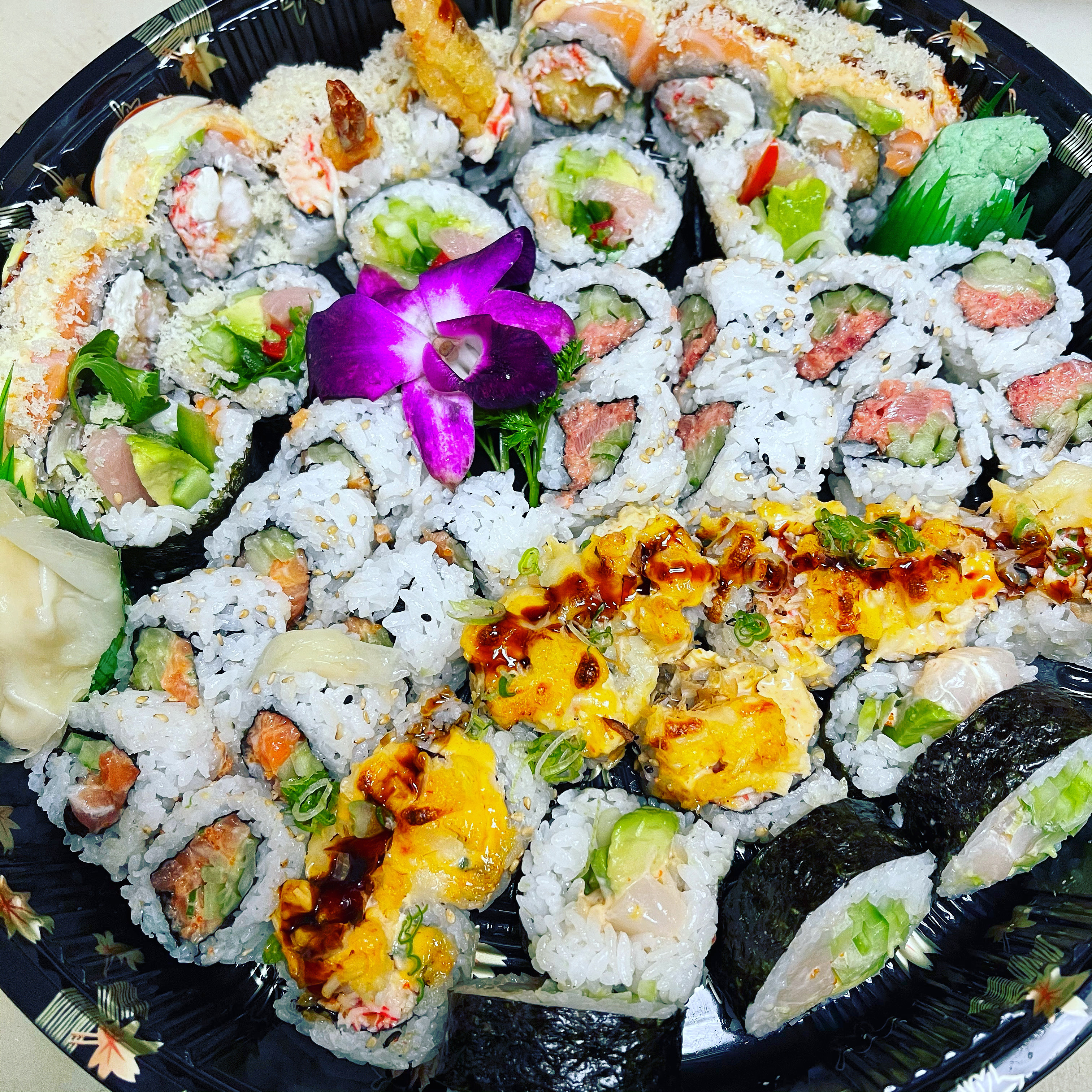 Order Party Tray B food online from Tsuki Sushi store, Lombard on bringmethat.com
