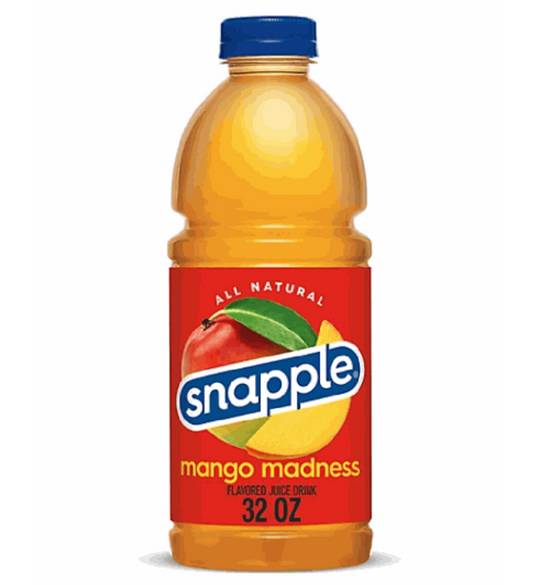 Order Snapple Juice - Mango Madness 32 Oz food online from IV Deli Mart store, Goleta on bringmethat.com