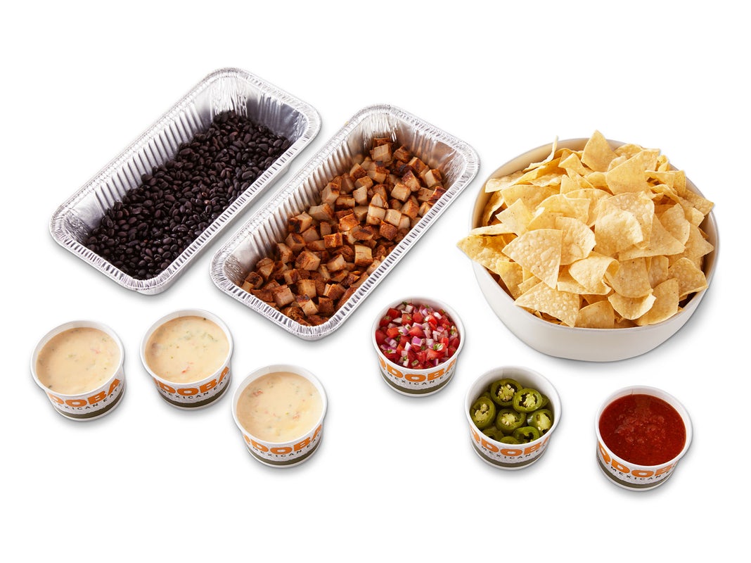 Order Family Meals (Serves 4-5) food online from Qdoba Mexican Eats store, Omaha on bringmethat.com