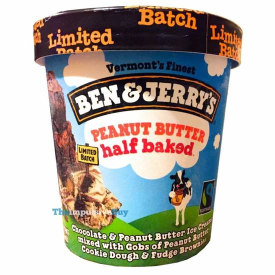Order Ben & Jerry's Ice Cream - Peanut Butter Half Baked food online from IV Deli Mart store, Goleta on bringmethat.com