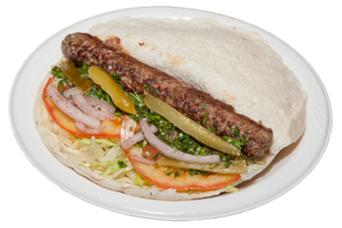 Order Kufta Kebab Pita Sandwich food online from Pita Land store, Hickory Hills on bringmethat.com
