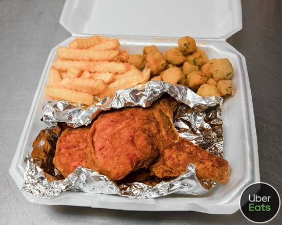 Order Pork chop Plate with Two Side food online from Onetaste store, Pleasant Grove on bringmethat.com