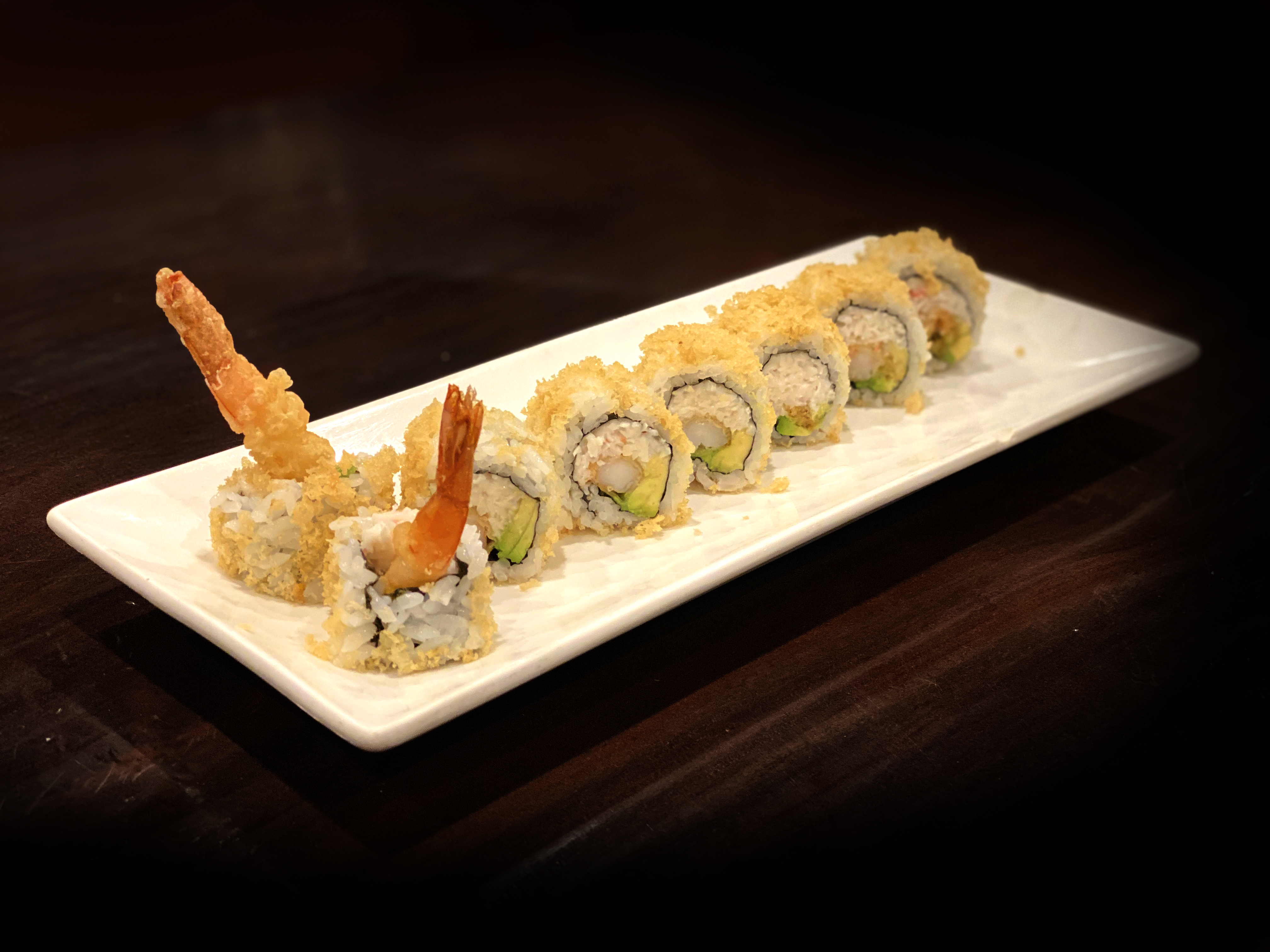Order T4. Shrimp Crunch Roll food online from Hikari Sushi And Ramen store, Corona on bringmethat.com