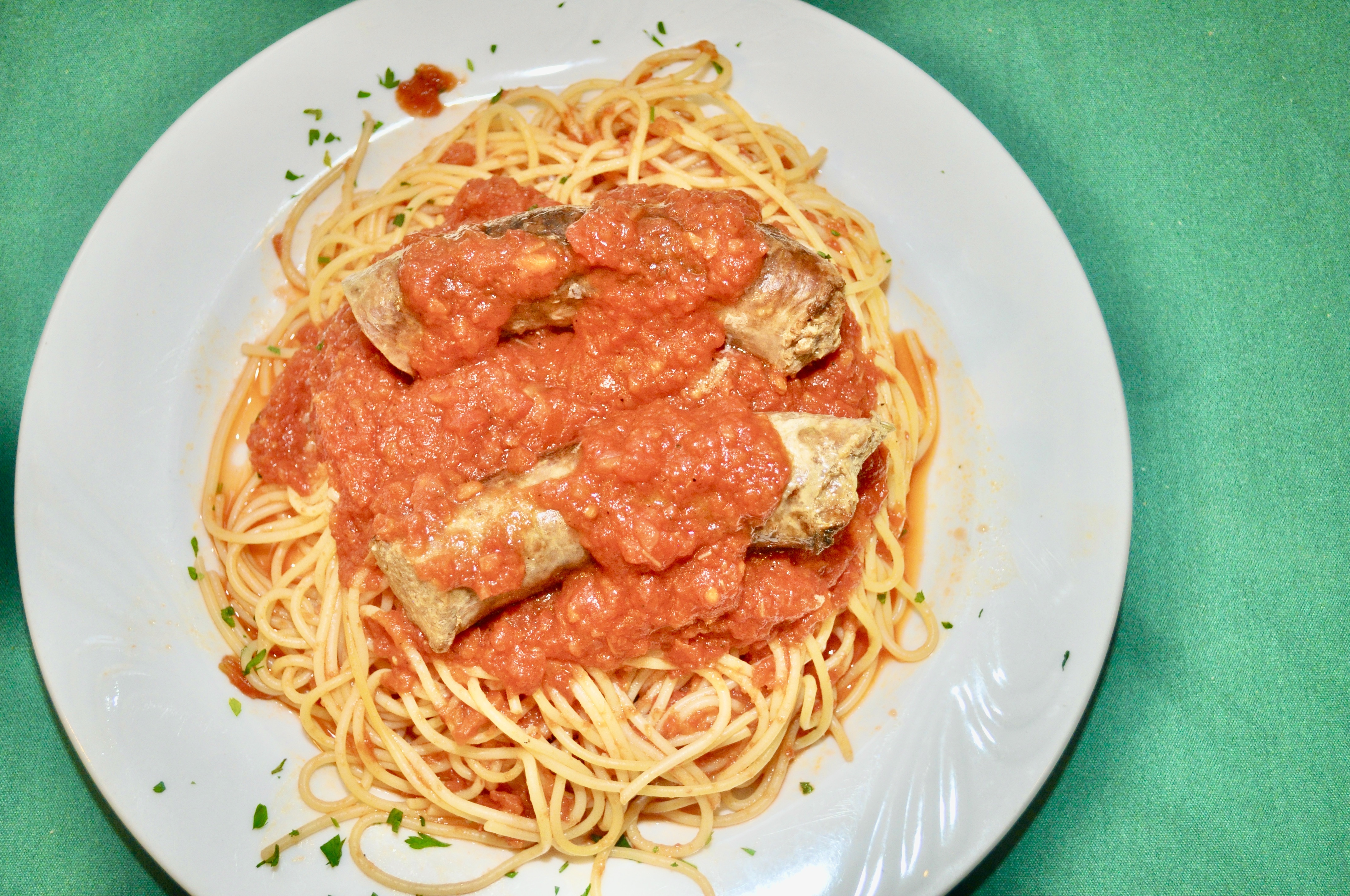 Order Pasta al Pomodoro with Sausage food online from Illianos Grill store, Norwich on bringmethat.com