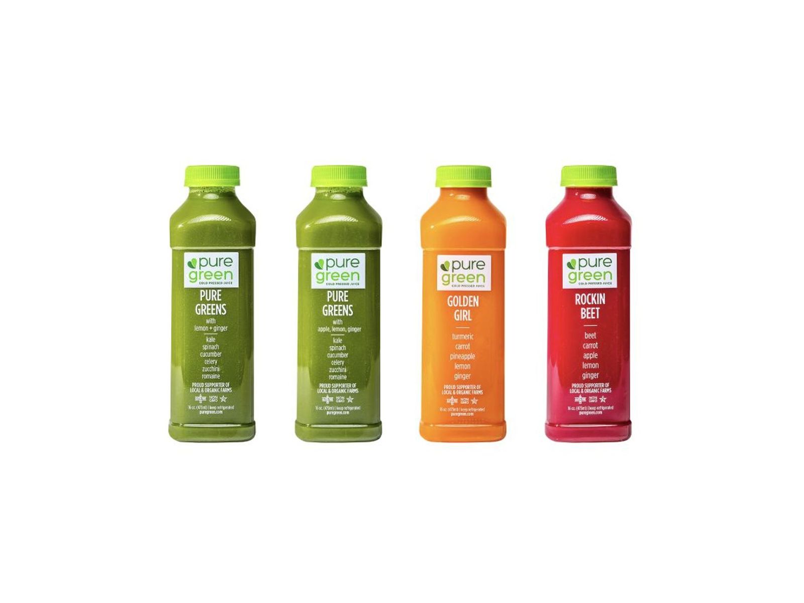 Order Juice Til Dinner, Beginner Cleanse (4 Juices, 2 Pure Greens reccomended) food online from Pure Green store, Brooklyn on bringmethat.com