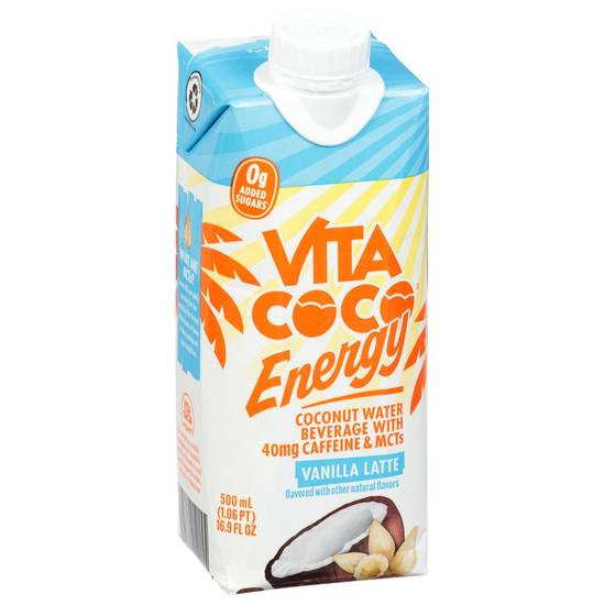 Order Vita Coco Boosted Coconut Water Vanilla Latte (16.9 oz) food online from Bartell Drugs store, LYNNWOOD on bringmethat.com