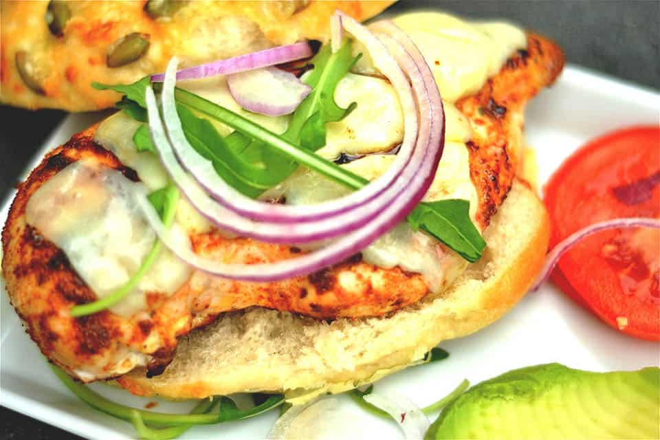 Order Cajun Chicken Sub with Cheddar Cheese food online from Little Market store, Hoboken on bringmethat.com
