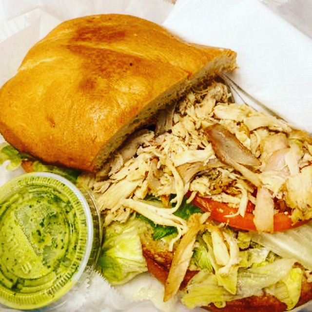 Order Rotisserie Chicken Sandwich food online from The Roasting Oven store, Fort Mill on bringmethat.com