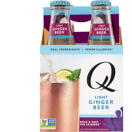 Order Q Mixers Light Ginger Beer (4PK 6.7 OZ) 126121 food online from BevMo! store, Greenbrae on bringmethat.com