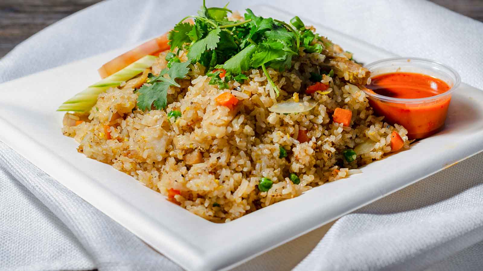 Order 22. Fried Rice food online from The Cajun Crab store, Long Beach on bringmethat.com
