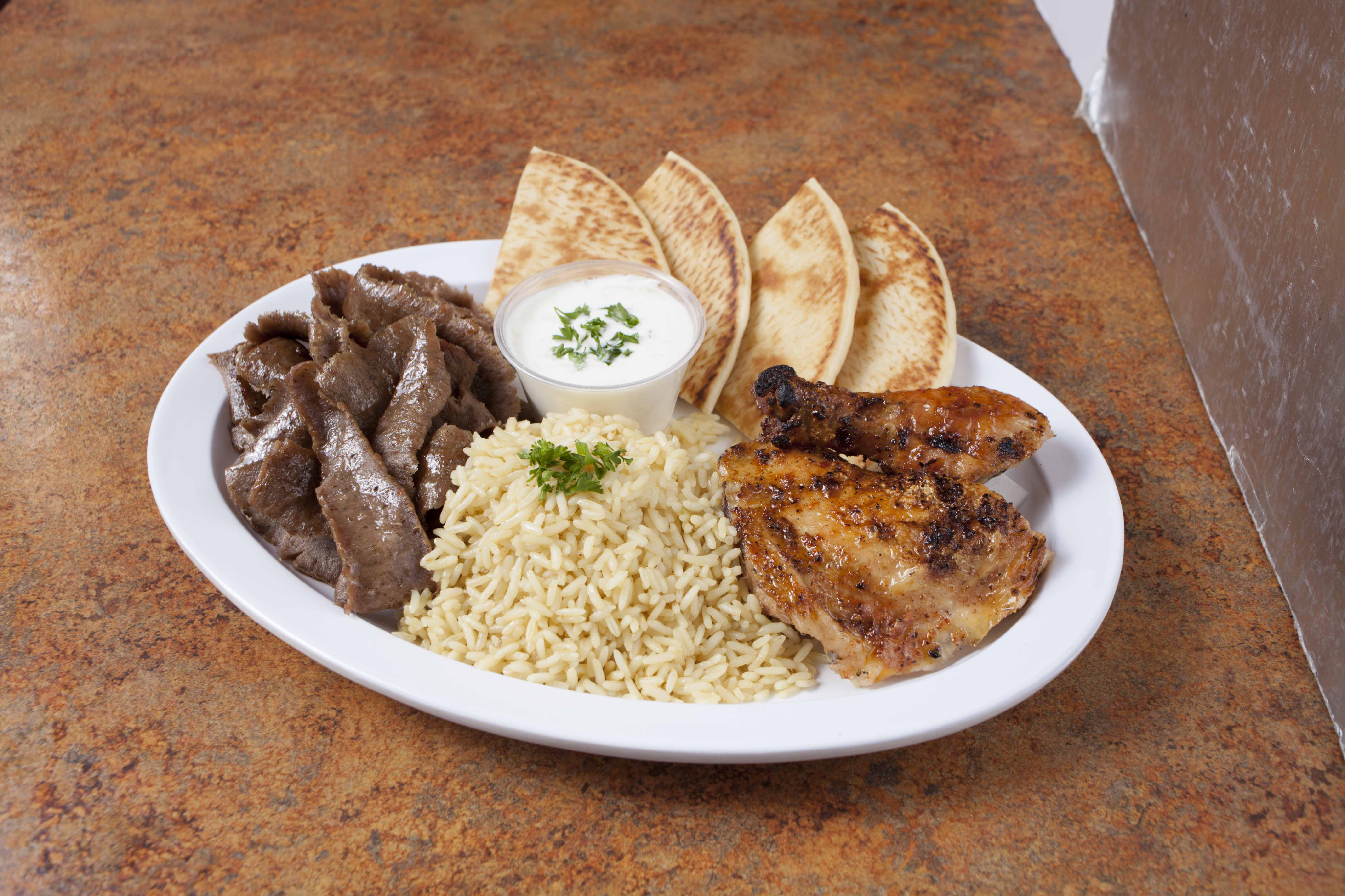 Order 4. 1/4 Chicken, Gyros and Side Order Combo food online from Greek Chicken store, Las Vegas on bringmethat.com