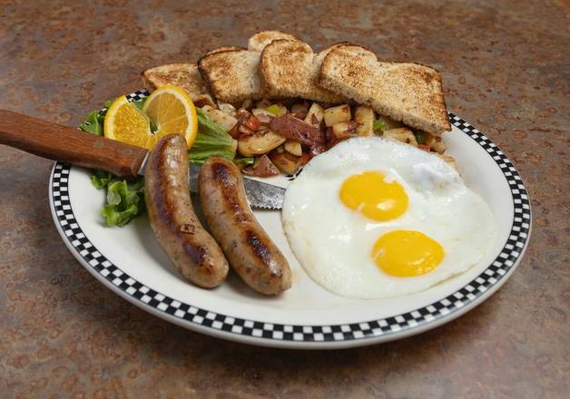 Order Chicken Sausage Link & Eggs food online from Black Bear Diner store, League City on bringmethat.com