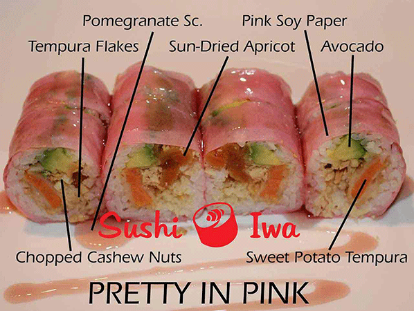 Order PRETTY IN PINK food online from Sushi Iwa store, Apex on bringmethat.com