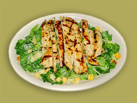 Order Grilled Chicken Caesar Salad food online from Troy Greek Restaurant store, San Diego on bringmethat.com