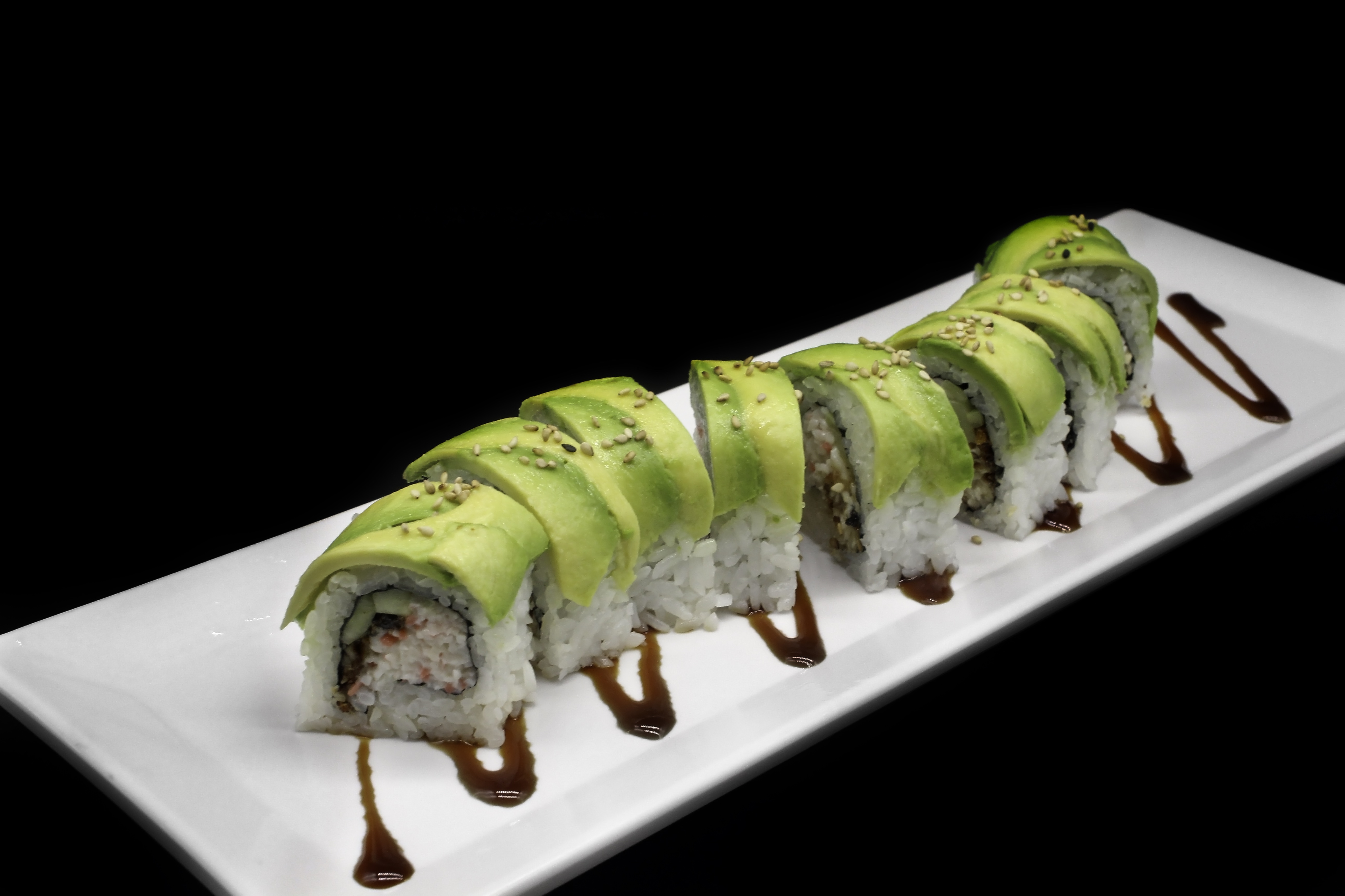 Order 26. Caterpillar Roll  food online from Papa Sushi & Roll store, Covina on bringmethat.com