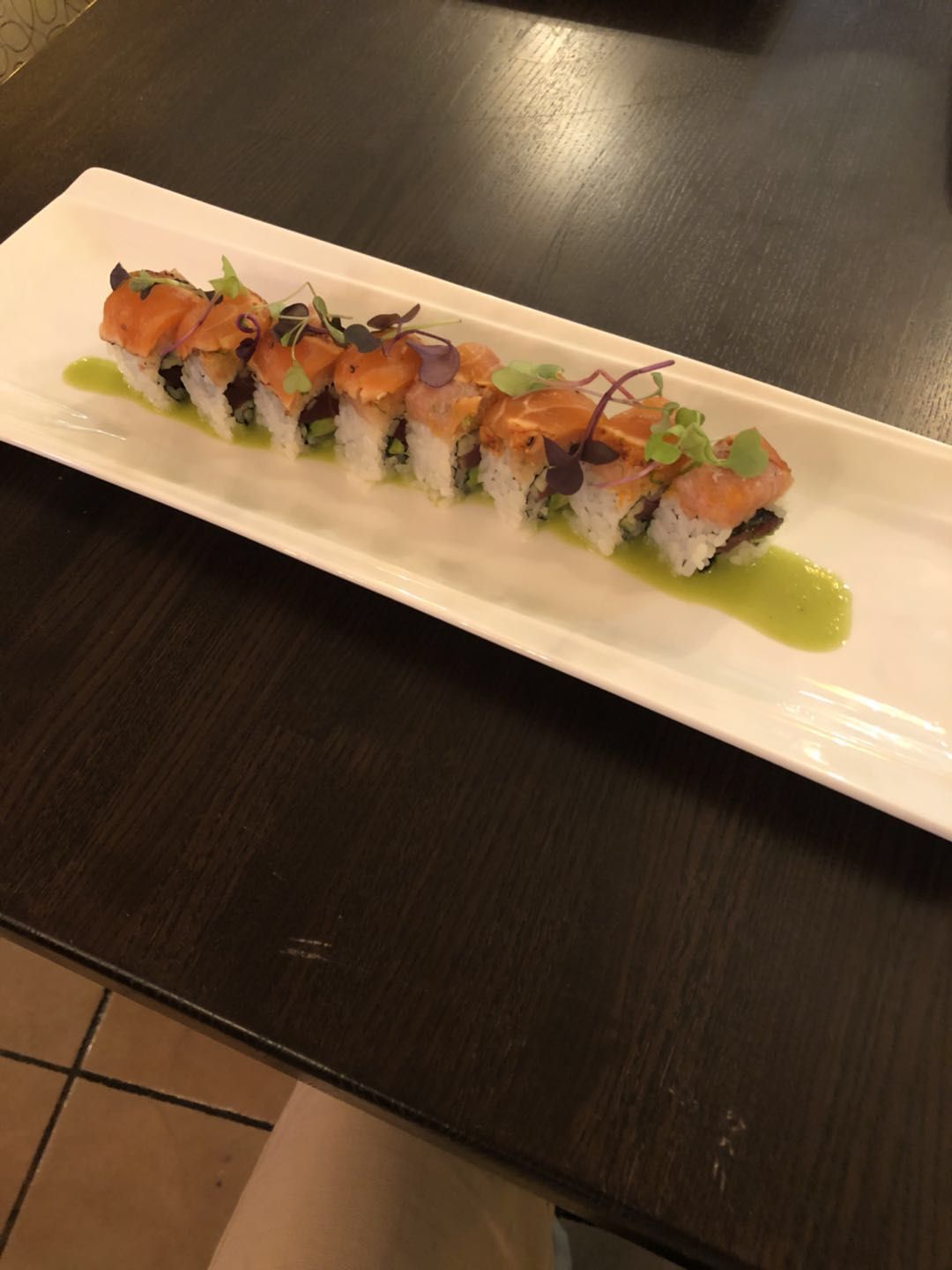 Order 22. Salmon Lover Roll food online from Iichiya Sushi store, Edgewater on bringmethat.com