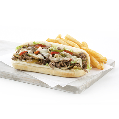 Order Philly Cheese Steak Sandwich food online from O.G. Quesarito store, San Francisco on bringmethat.com