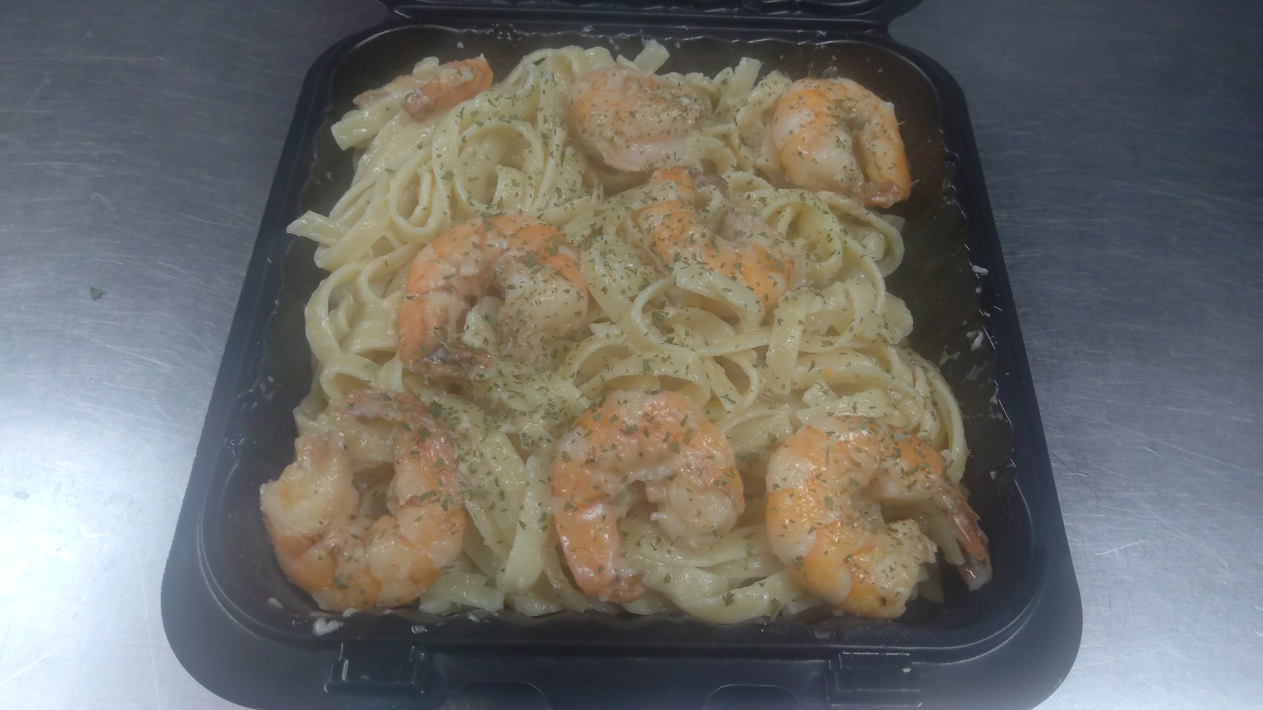 Order Shrimp Alfredo w/ Pasta food online from Africana Cuisine store, Perry Hall on bringmethat.com