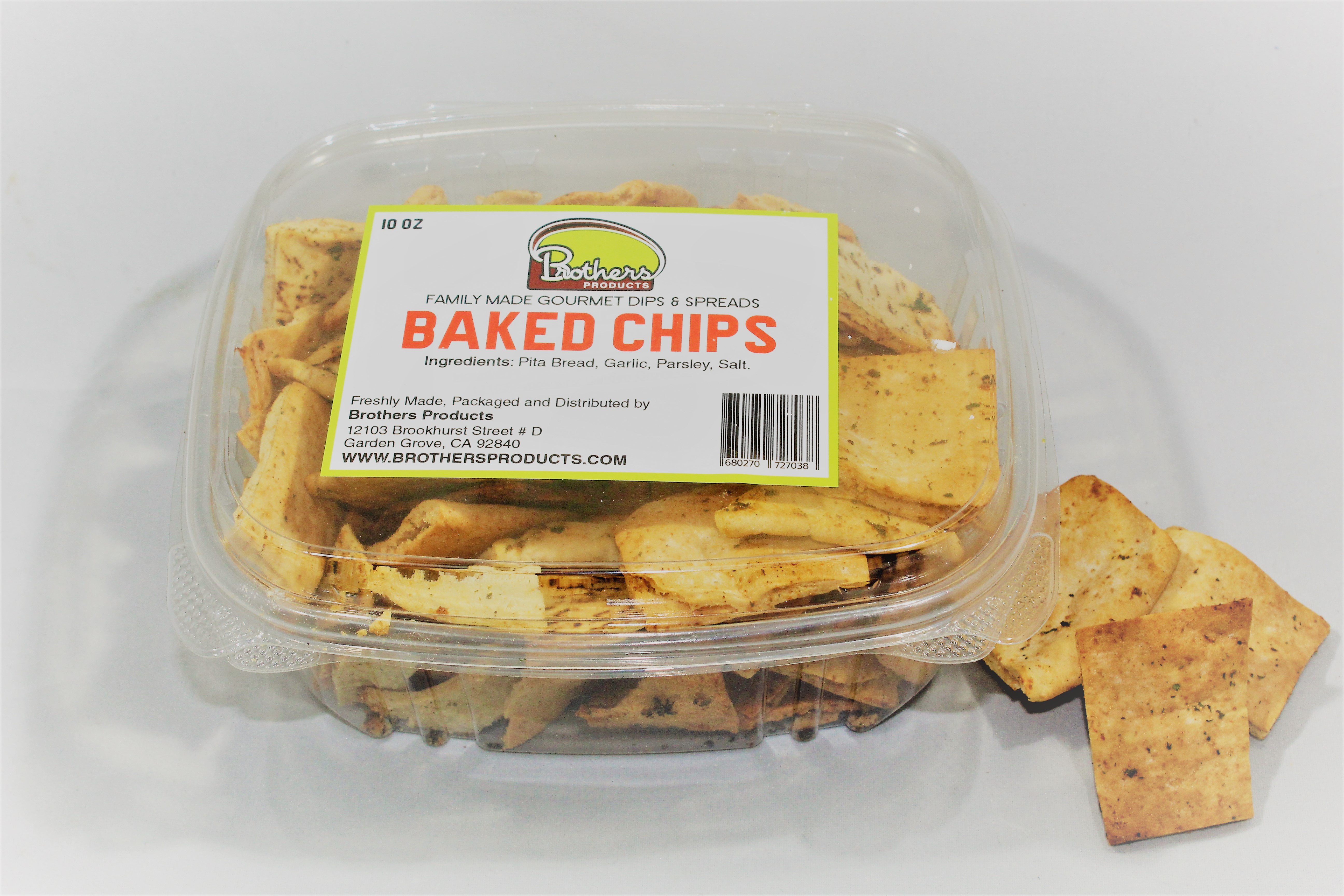 Order Baked Pita Chips food online from Brothers Juicery store, Garden Grove on bringmethat.com