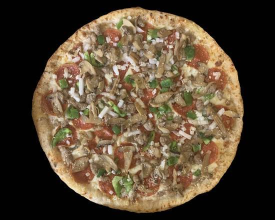 Order Deluxe Pizza food online from Eurogyro store, Canton on bringmethat.com