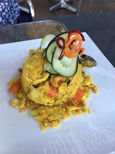 Order Pineapple Fried Rice food online from Golden Triangle Cuisine store, Los Gatos on bringmethat.com