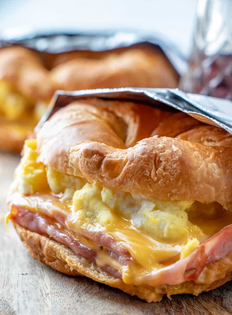 Order Ham Eggs & Cheese on a Croissant food online from Coney Island Bagels store, Brooklyn on bringmethat.com