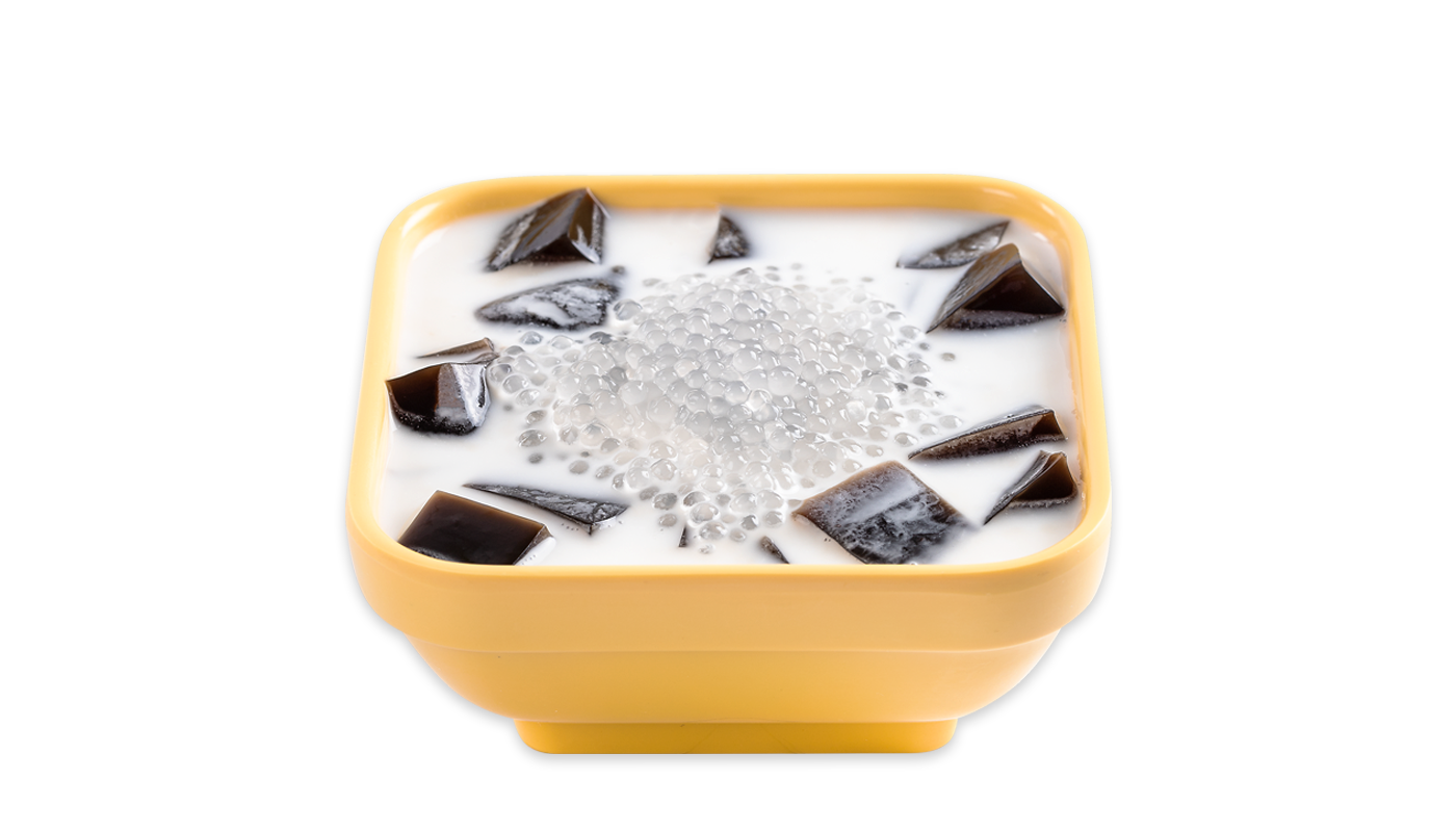 Order G4. Coconut Milk Sago and Grass Jelly food online from Sweethoney Dessert store, Colma on bringmethat.com
