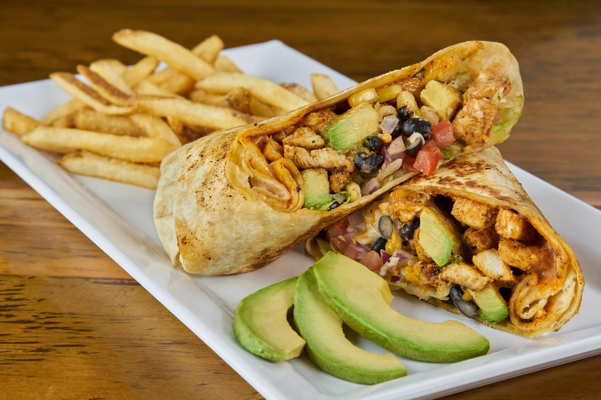 Order Cabo Chicken Avocado Wrap food online from Hurricane Grill & Wings store, Poughkeepsie on bringmethat.com