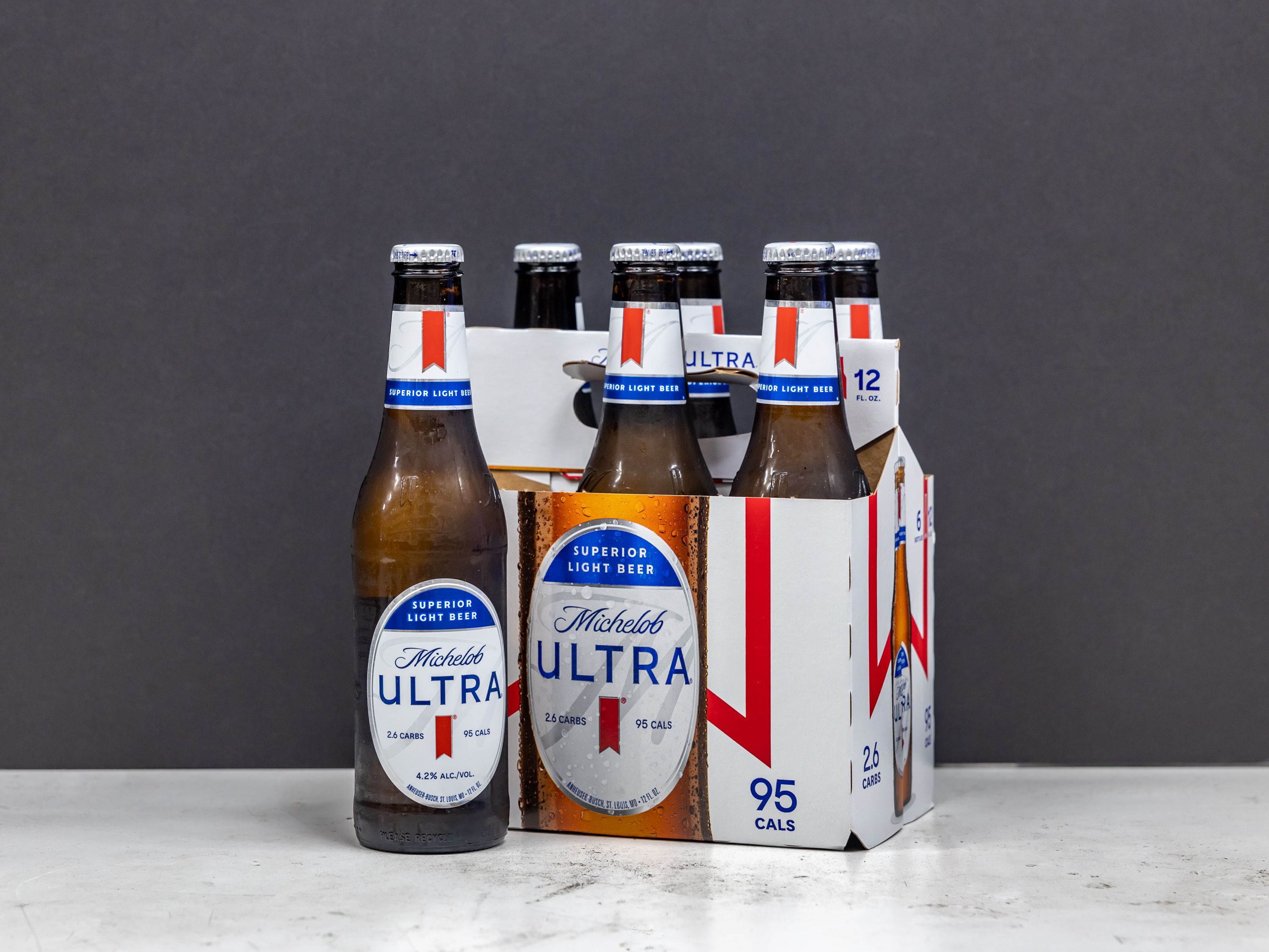 Order Michelob Ultra, 6 Pack, 12 oz. Bottle Beer food online from Vic Liquors store, El Monte on bringmethat.com