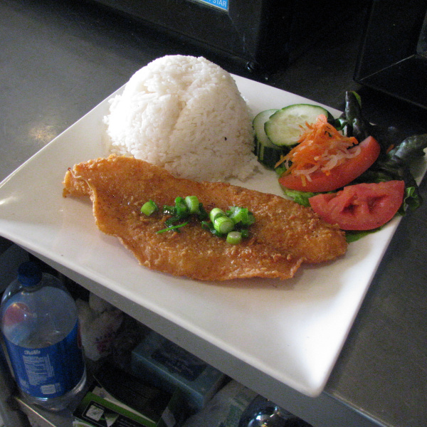 Order C10. Deep Fried Fish Rice (CCC) food online from Pho Daily store, Gardena on bringmethat.com