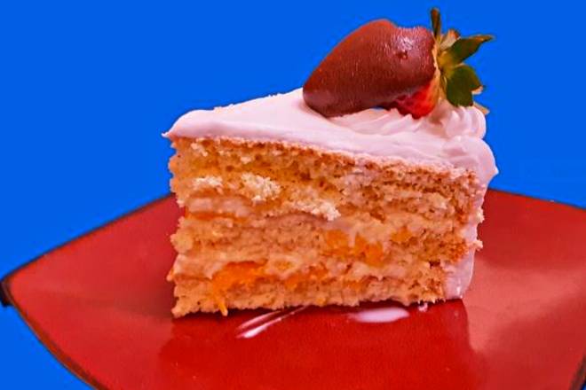 Order Strawberry Tres Leches Pastel  food online from Moctezuma Mexican Grill store, Alpharetta on bringmethat.com