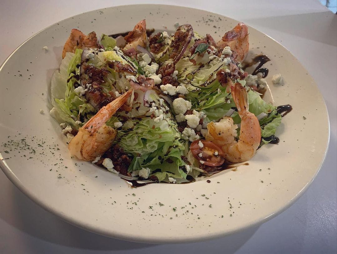 Order Wedge Salad - Salad food online from A G Pizza & Restaurant store, Newton on bringmethat.com