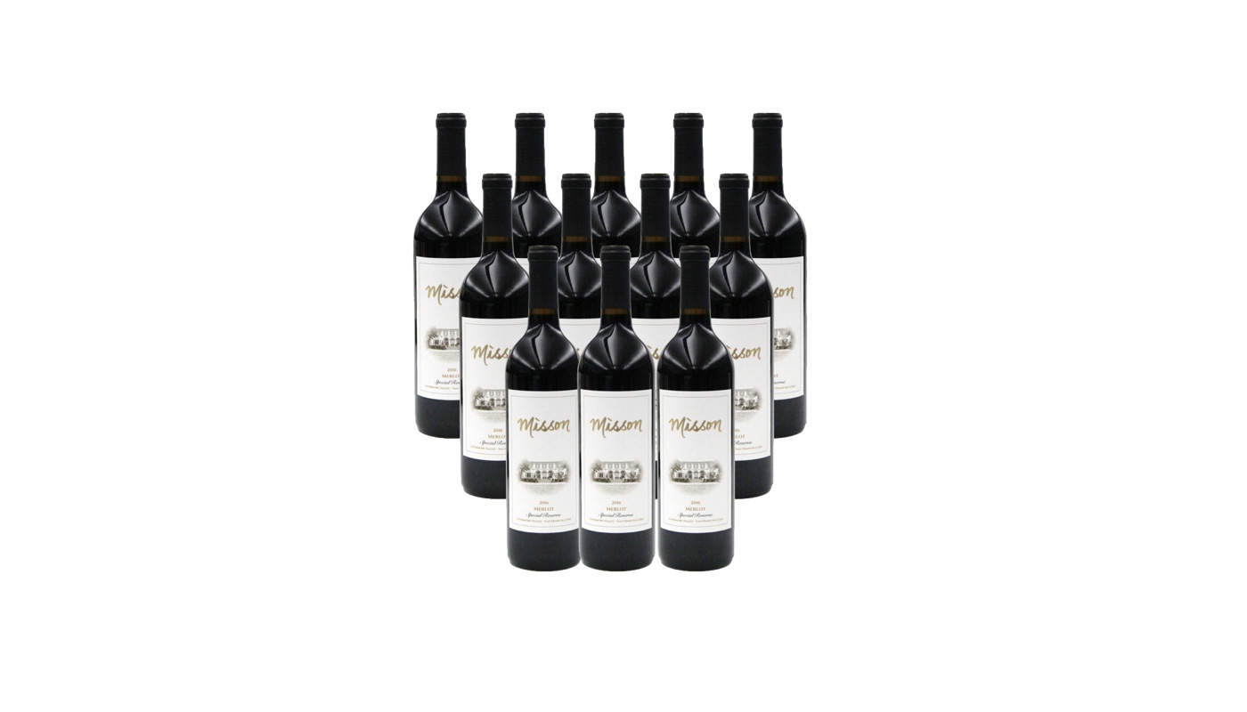 Order Misson Merlot, Special Reserve, 2016, Case of 12 - 750mL red wine (14.0% ABV) food online from Raindrop Wine store, Livermore on bringmethat.com