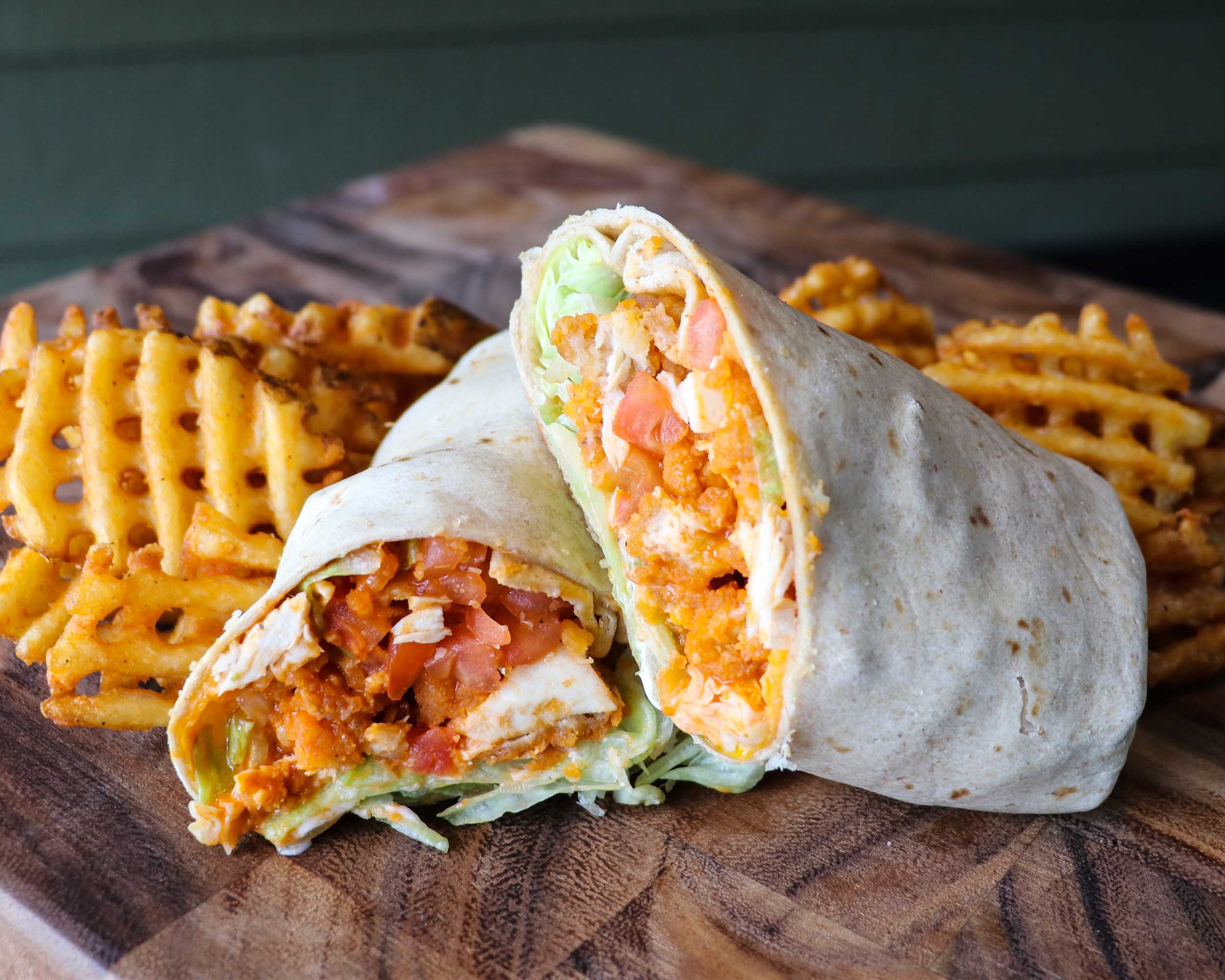 Order Mo'Fo' Buffalo Wrap food online from Scotty's brewhouse store, Bloomington on bringmethat.com